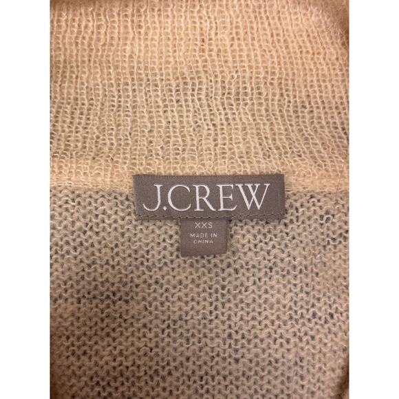 New J Crew Sweater XXS Womens Fair Isle Half Zip Blue Buttercream - Picture 7 of 9